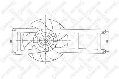 Вентилятор, охлаждение двигателя STELLOX купить