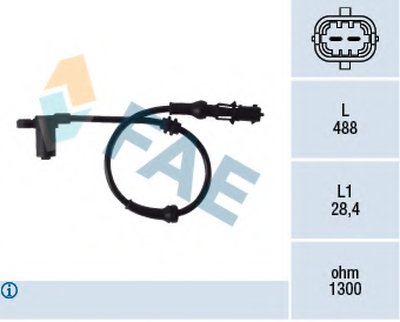 Датчик ABS (передний) Opel Combo 1.2-1.7DTi 01- (490mm)