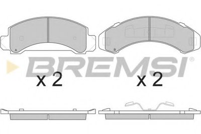 Комплект тормозных колодок, дисковый тормоз BREMSI купить