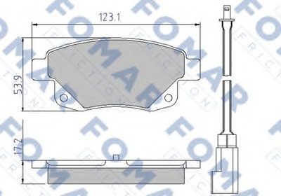 Комплект тормозных колодок, дисковый тормоз FOMAR Friction купить