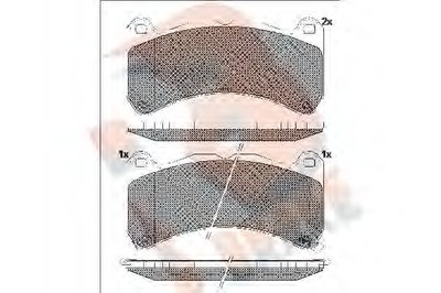 Комплект тормозных колодок, дисковый тормоз R BRAKE купить