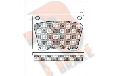 Комплект тормозных колодок, дисковый тормоз R BRAKE купить