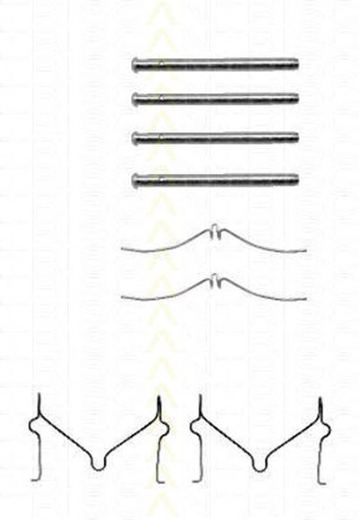 Комплектующие, колодки дискового тормоза TRISCAN купить