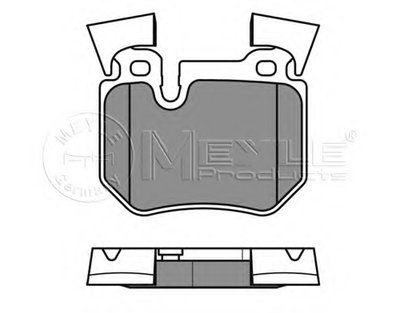Комплект тормозных колодок, дисковый тормоз MEYLE купить