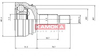 Шарнирный комплект, приводной вал KAMOKA KAMOKA купить