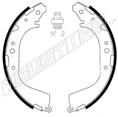Комплект тормозных колодок TRUSTING купить