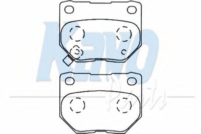 Комплект тормозных колодок, дисковый тормоз MK KASHIYAMA KAVO PARTS купить