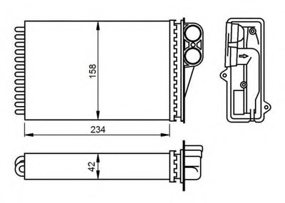 Радиатор печки Peugeot 207/207SW 1.4-1.6D