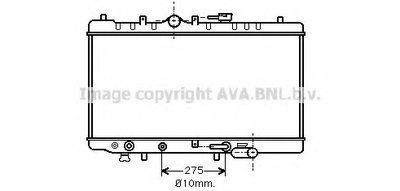 Радиатор, охлаждение двигателя AVA QUALITY COOLING купить