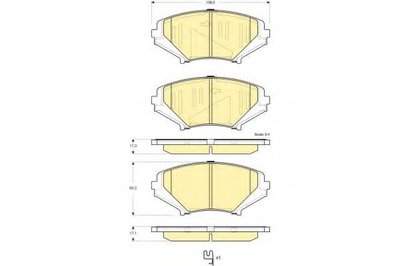 Комплект тормозных колодок, дисковый тормоз GIRLING купить