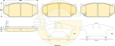 Комплект тормозных колодок, дисковый тормоз GIRLING купить