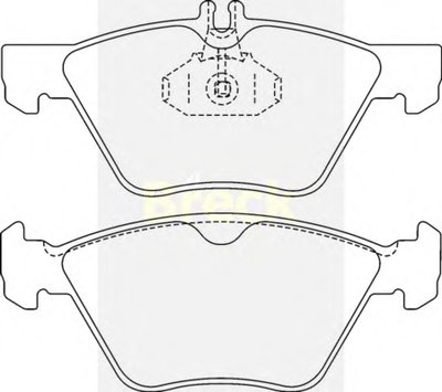 Комплект тормозных колодок, дисковый тормоз BRECK купить