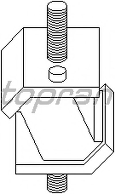 Подвеска, автоматическая коробка передач; Подвеска, ступенчатая коробка передач TOPRAN купить