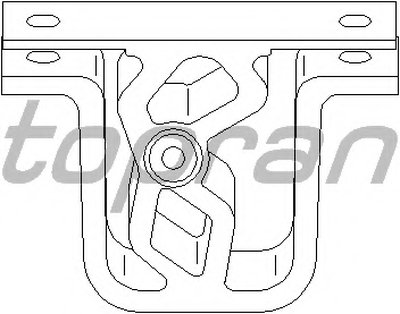 Кронштейн, глушитель TOPRAN купить