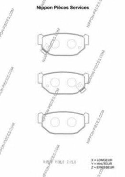 Комплект тормозных колодок, дисковый тормоз NPS купить