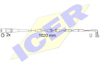 Сигнализатор, износ тормозных колодок ICER купить
