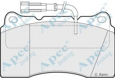 Комплект тормозных колодок, дисковый тормоз APEC braking купить