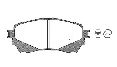 Комплект тормозных колодок, дисковый тормоз ADVANCE OPEN PARTS купить