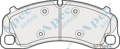 Комплект тормозных колодок, дисковый тормоз APEC braking купить