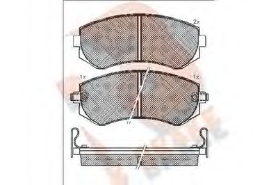 Комплект тормозных колодок, дисковый тормоз R BRAKE купить