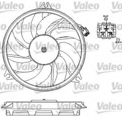 Вентилятор, охлаждение двигателя VALEO купить
