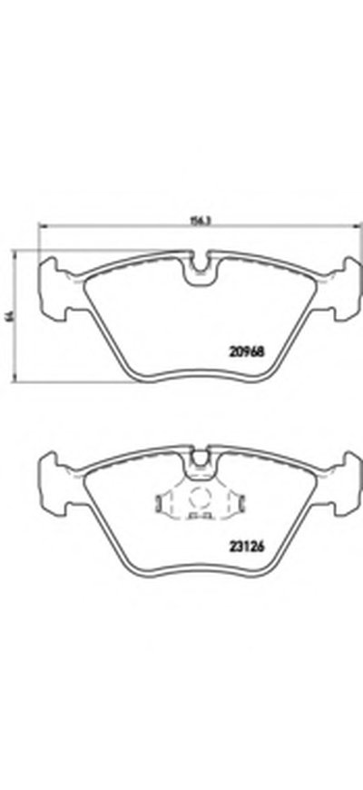 Комплект тормозных колодок, дисковый тормоз BREMBO купить