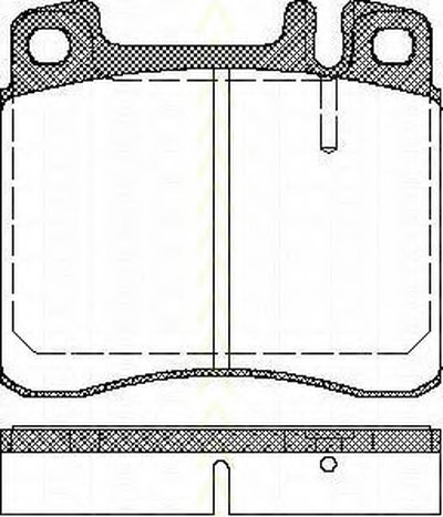 Комплект тормозных колодок, дисковый тормоз TRISCAN купить