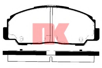 Комплект тормозных колодок, дисковый тормоз NK купить