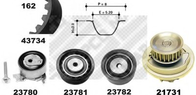Водяной насос + комплект зубчатого ремня MAPCO купить