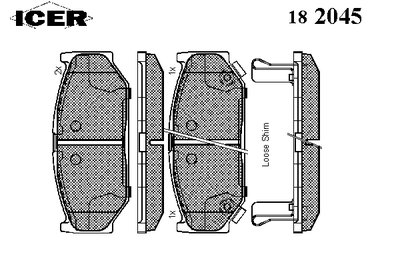 Колодки тормозные (передние) Suzuki Swift III/IV 05-/Carlarky Q1 18-