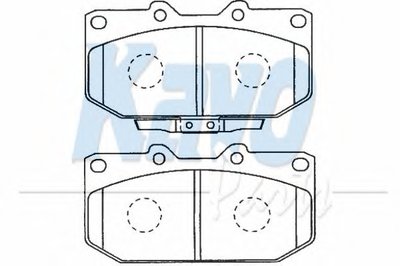 Комплект тормозных колодок, дисковый тормоз MK KASHIYAMA KAVO PARTS купить