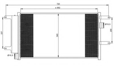 Радиатор кондиционера Iveco Daily 2.3/3.0 04-11