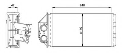 Радиатор печки Peugeot 307 1.4HDI-2.0HDI 00-09