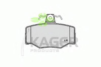 Комплект тормозных колодок, дисковый тормоз KAGER купить