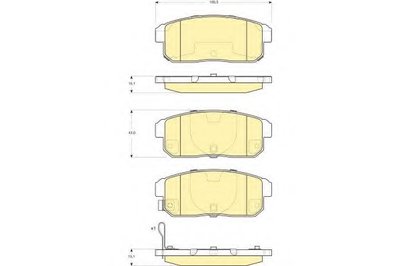 Комплект тормозных колодок, дисковый тормоз GIRLING купить