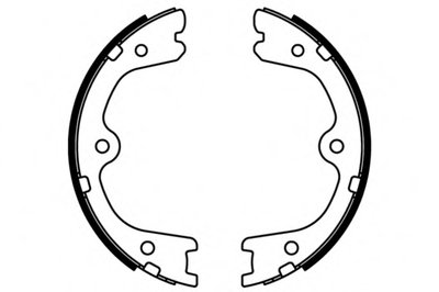 Комплект тормозных колодок; Комплект тормозных колодок, стояночная тормозная система E.T.F. купить