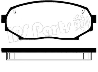 Комплект тормозных колодок, дисковый тормоз IPS Parts IPS Parts купить