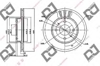 Тормозной диск DJ PARTS купить