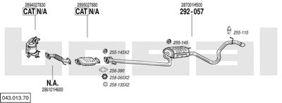 Система выпуска ОГ BOSAL купить