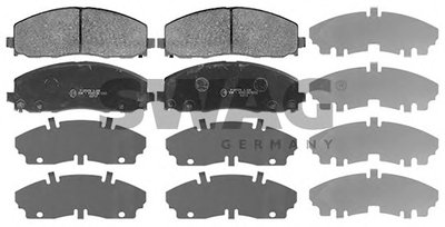 Комплект тормозных колодок, дисковый тормоз SWAG купить