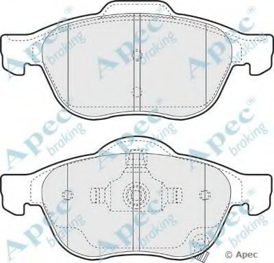 Комплект тормозных колодок, дисковый тормоз APEC braking купить