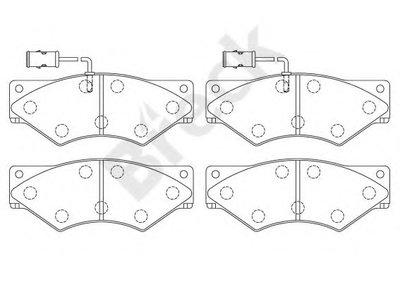 Комплект тормозных колодок, дисковый тормоз BRECK купить