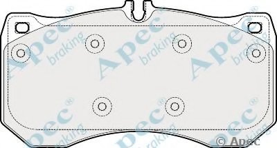 Комплект тормозных колодок, дисковый тормоз APEC braking купить