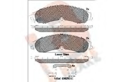 Комплект тормозных колодок, дисковый тормоз R BRAKE купить