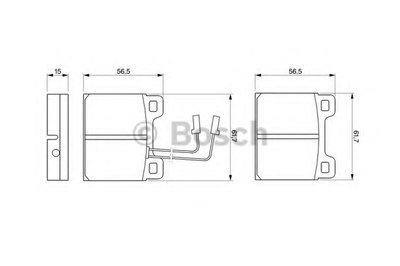 Комплект тормозных колодок, дисковый тормоз BOSCH купить