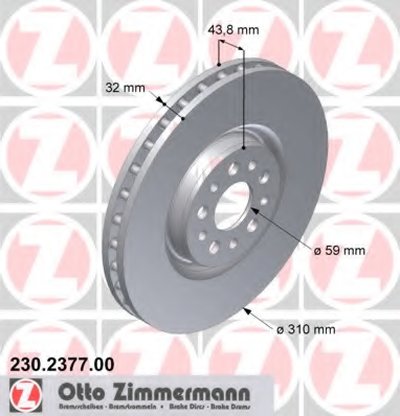 Тормозной диск ZIMMERMANN купить