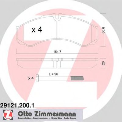 Комплект тормозных колодок, дисковый тормоз ZIMMERMANN купить