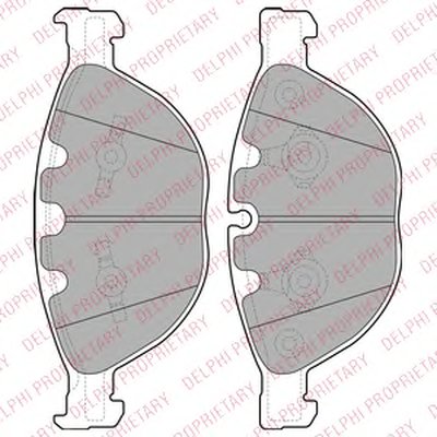 Комплект тормозных колодок, дисковый тормоз DELPHI купить