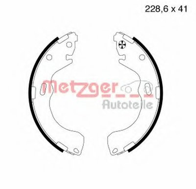 Комплект тормозных колодок METZGER купить