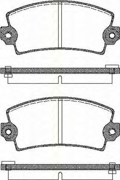 Комплект тормозных колодок, дисковый тормоз TRISCAN купить